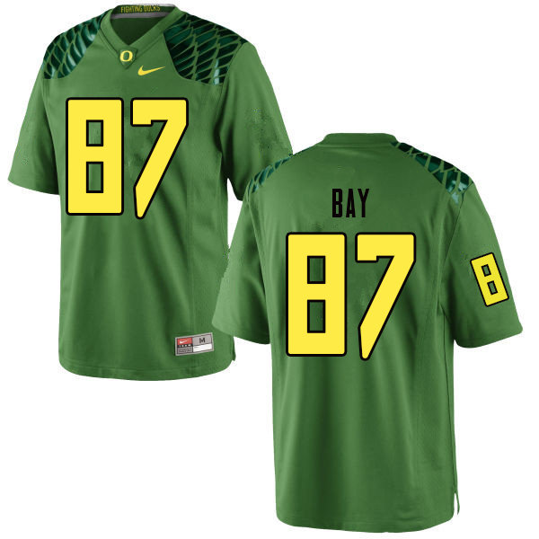 Men #87 Ryan Bay Oregn Ducks College Football Jerseys Sale-Apple Green